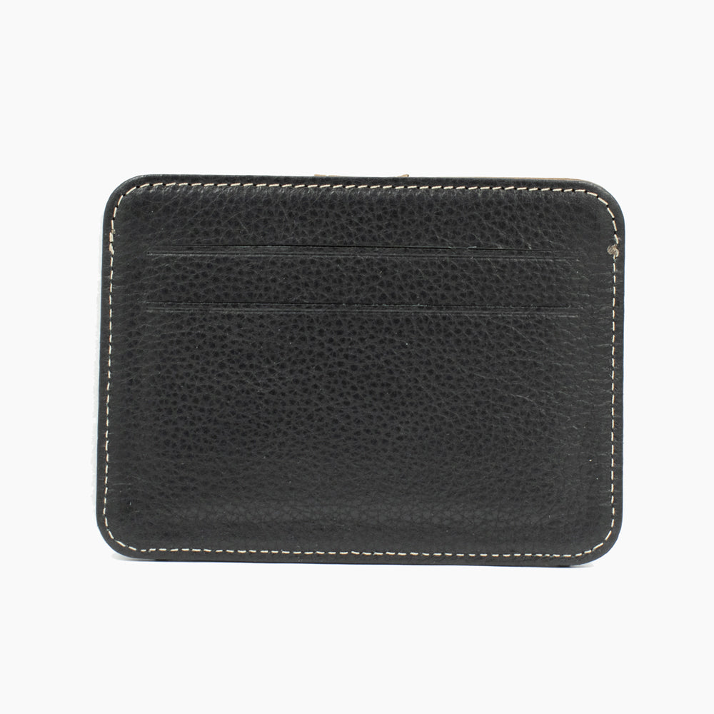 Black and Brown Leather Card Holder 024-04