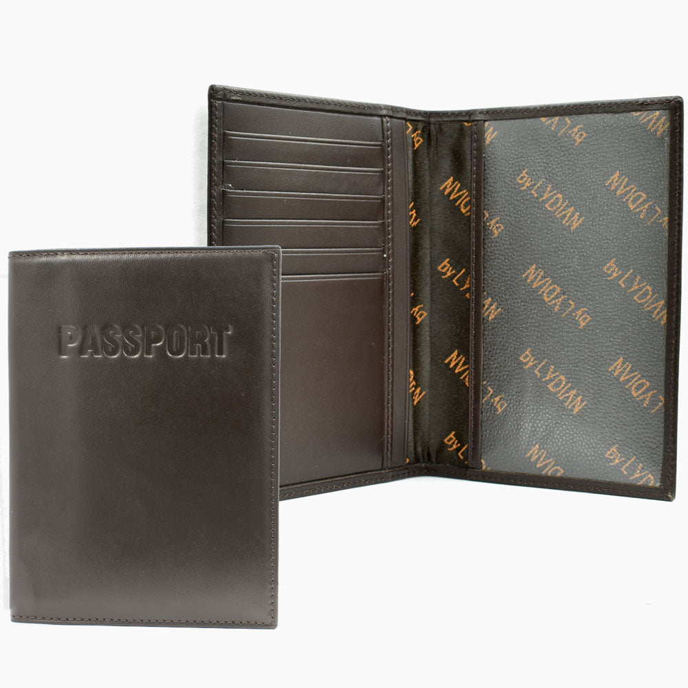 Bruine Leren Paspoort Houder BLW112_BR