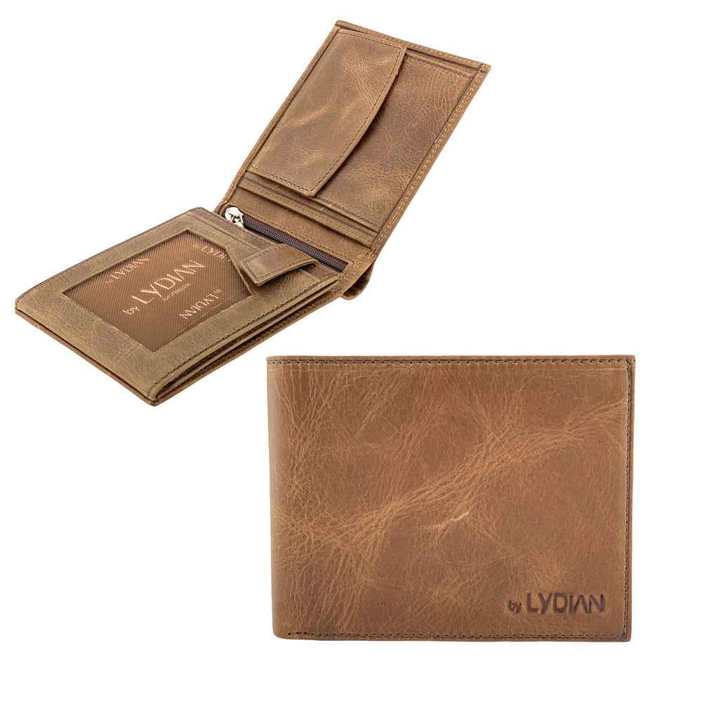 Braune Lederbrieftasche BLW050-GK
