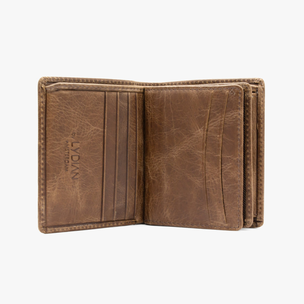 Bruine Leren Portemonnee BLW703-CK