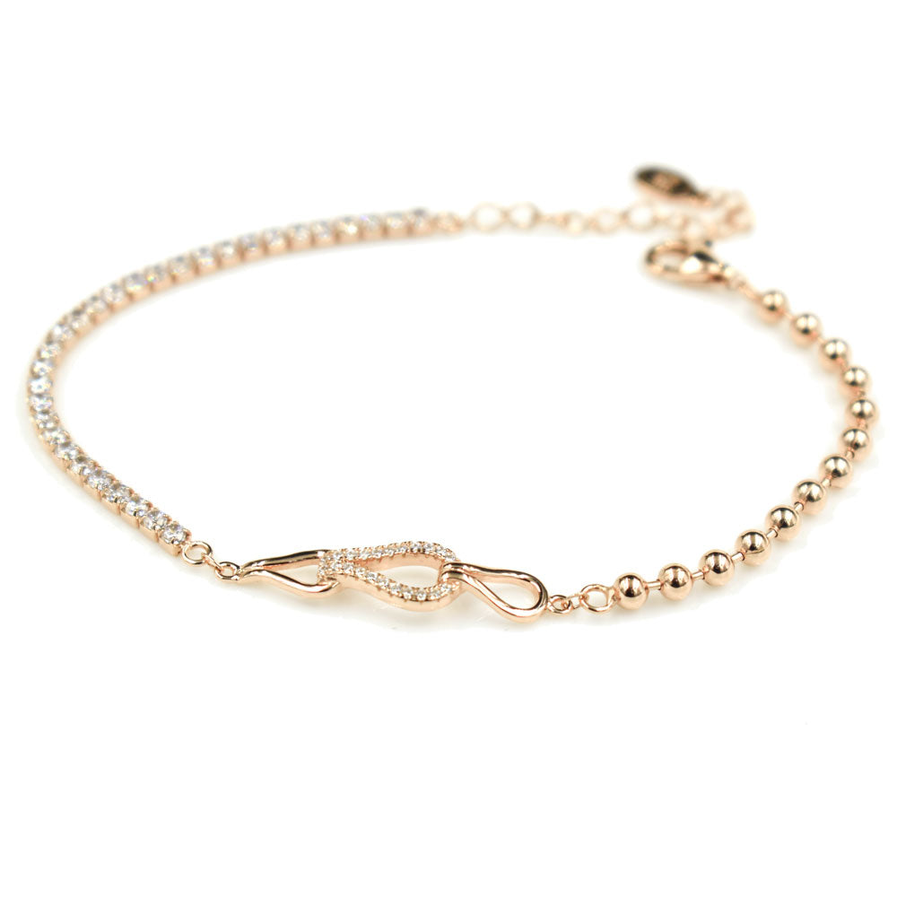 Bracelet en argent 925 avec zircone BLWR409