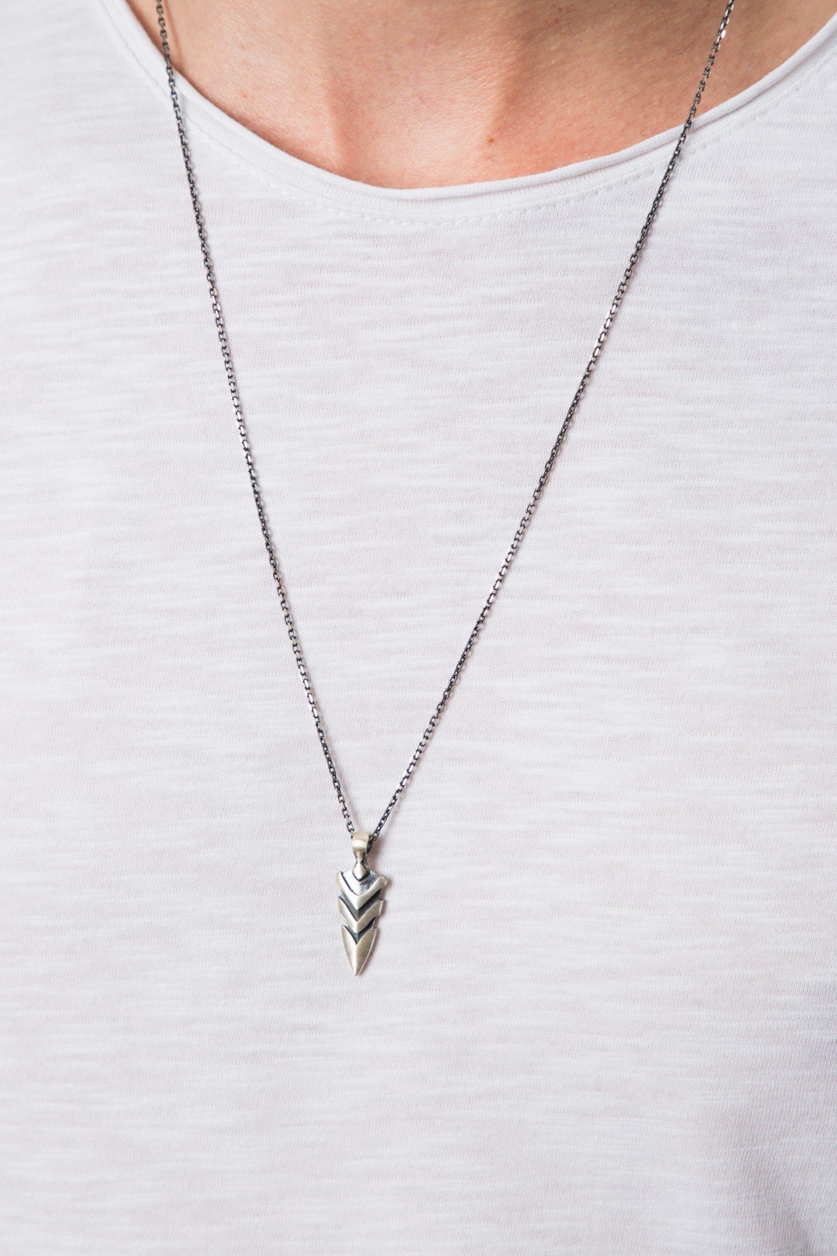 Heren Ketting met Kettinghanger Viking Arrow Mannen Ketting BLYDK217
