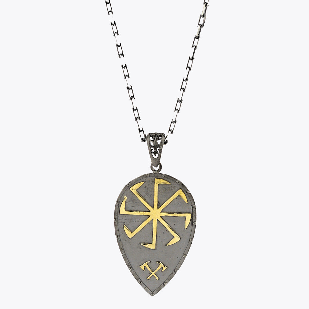 Men's Necklace with Chain Pendant Viking Men's Necklace BLYDK470