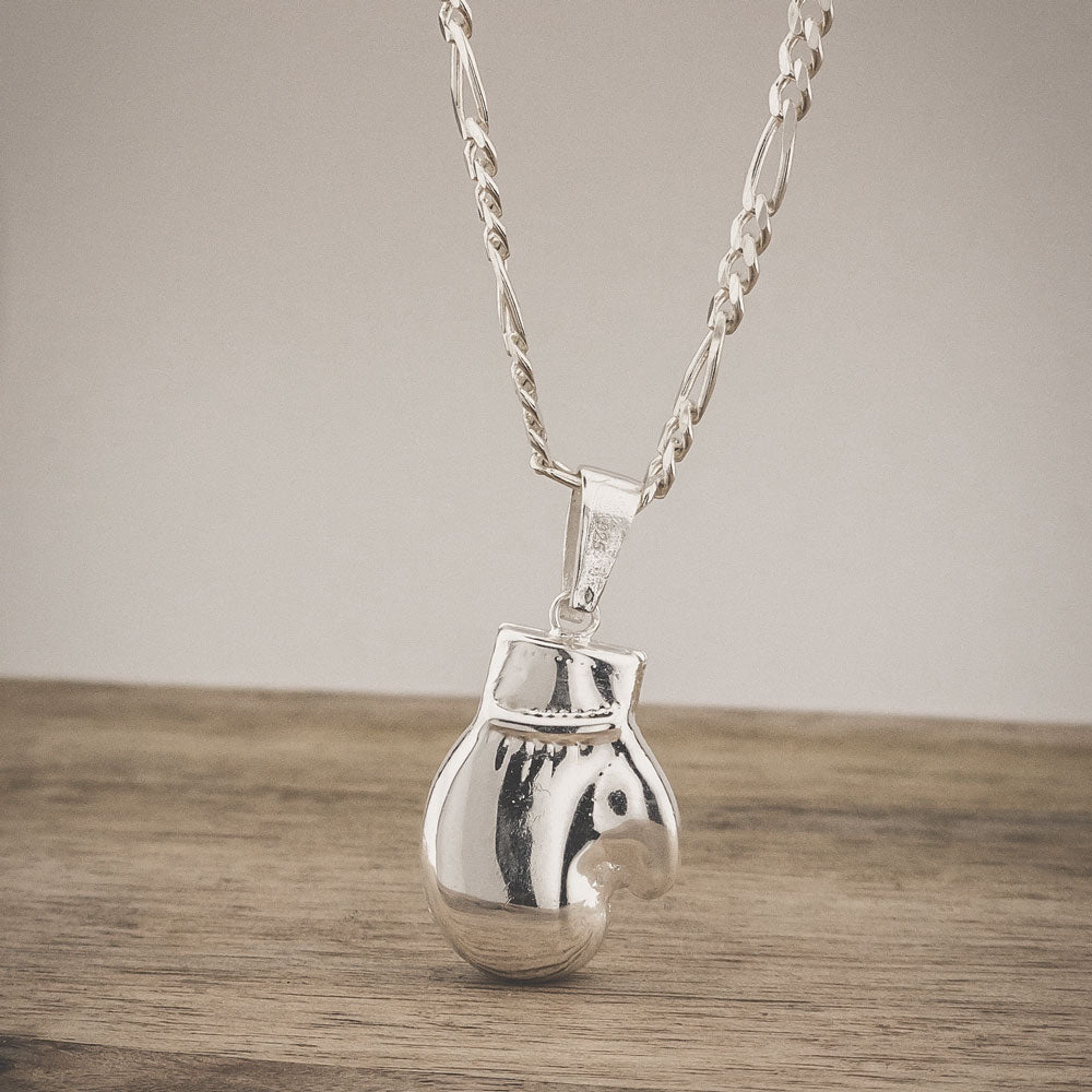 Zilveren Figaro Ketting met Bokshandschoen BLYDK473
