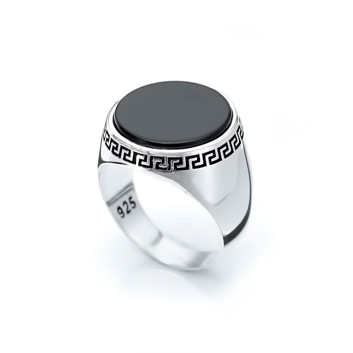 Greek Onyx Zegelring ORTBL008