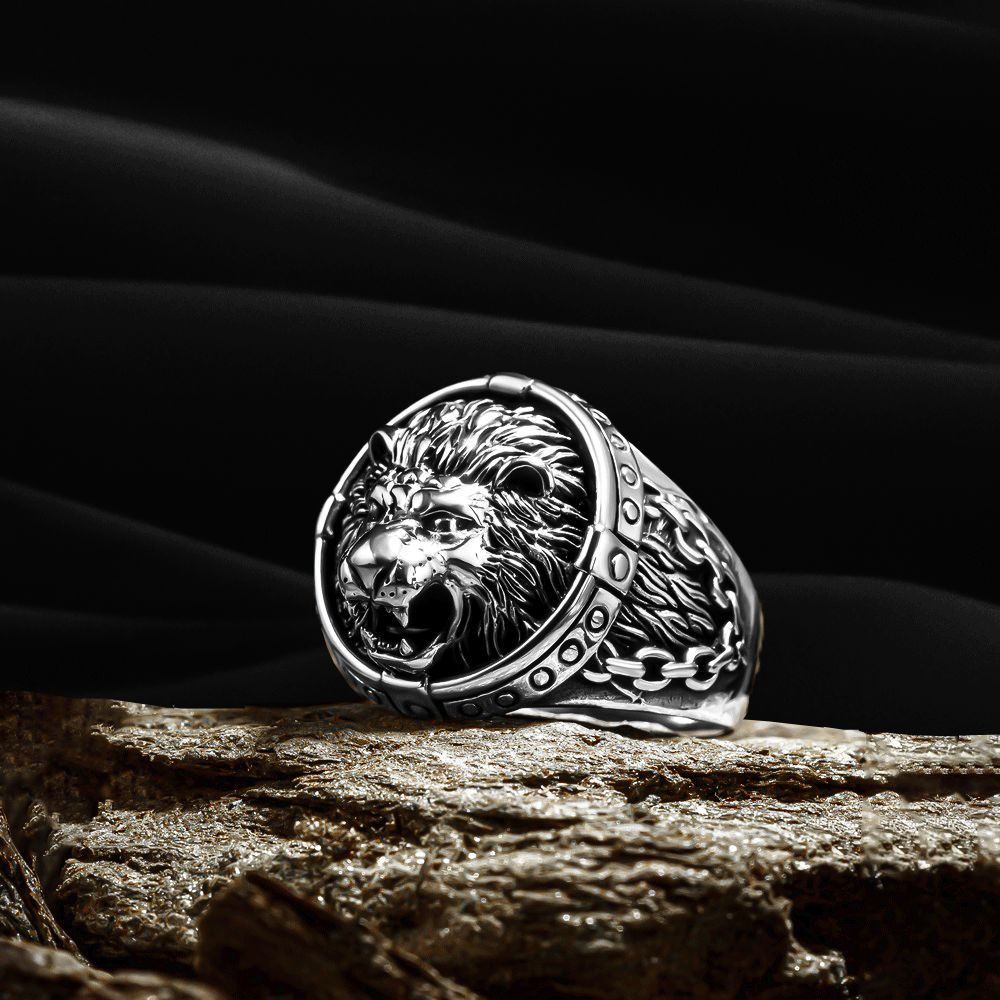 Lion herenring - 925 sterling zilveren CLMR0218