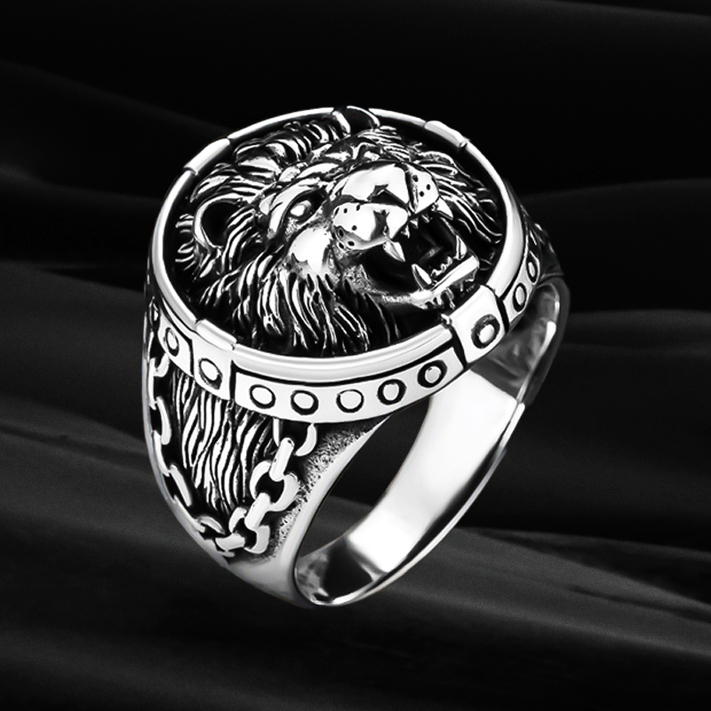Lion herenring - 925 sterling zilveren CLMR0218
