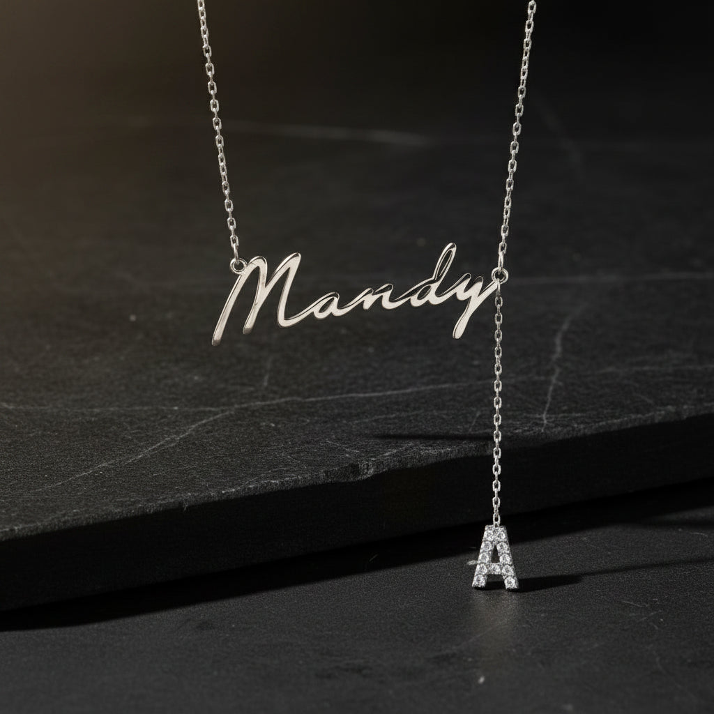 Persoonlijke Naam Ketting – 925 Zilver – Verguld