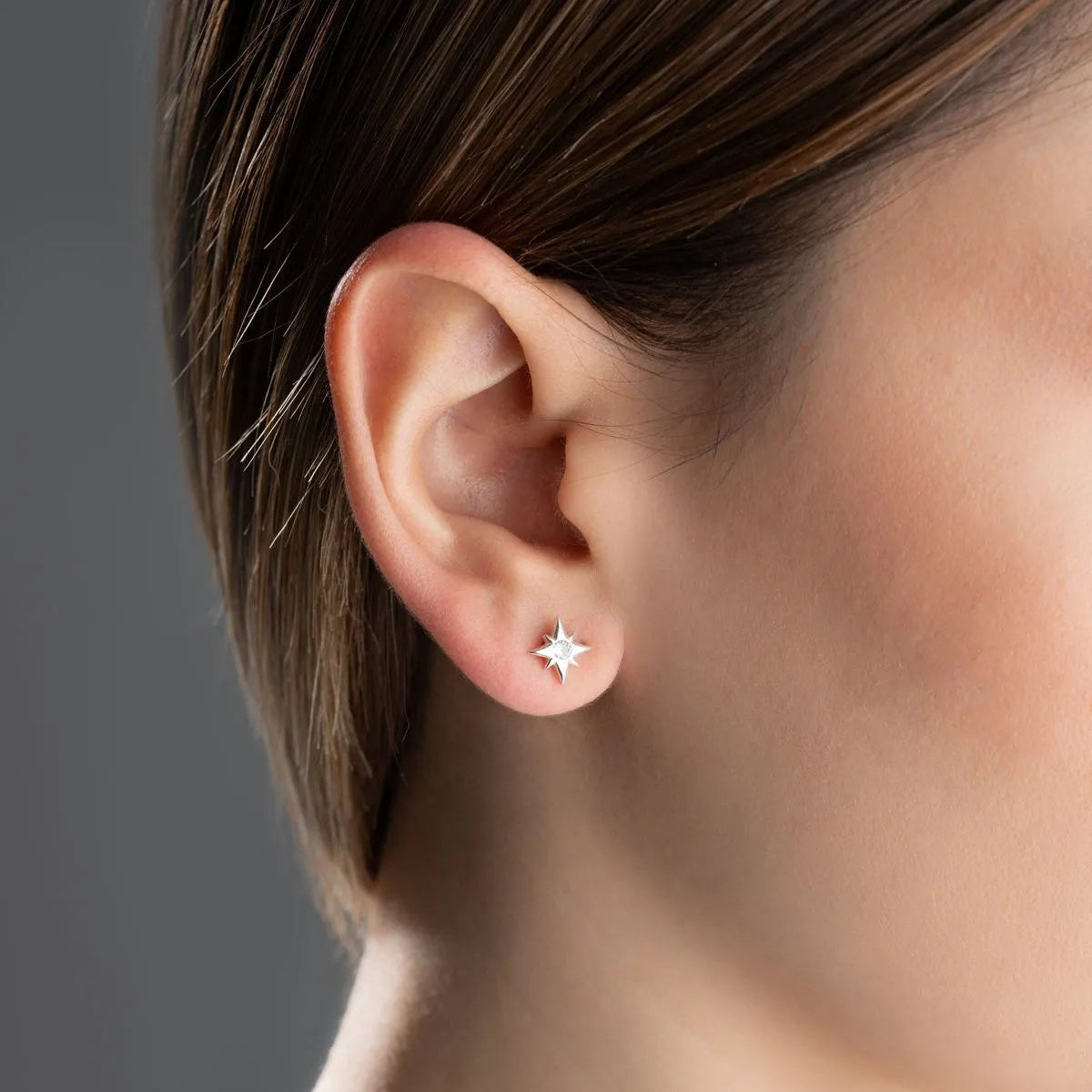 Mini Star Oorbellen – 925 Zilver & Zirkonia