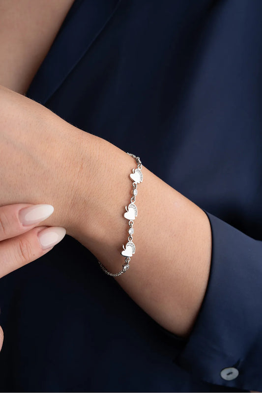 Sweetheart Apple Armband – 925 Zilver- byLYDIAN