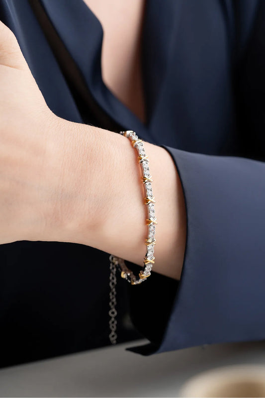 Golden Flow Armband – 925 Zilver