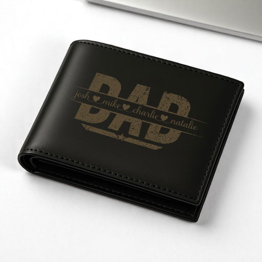 Zwarte Leren Portemonnee – Vaderdag Cadeau -1