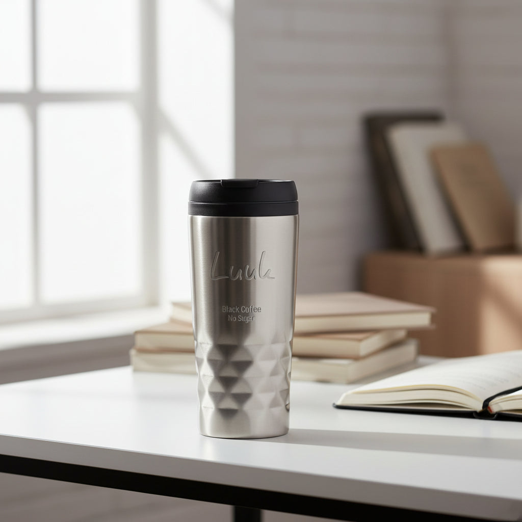 300ml graphic mug thermosbeker met tekst -G4