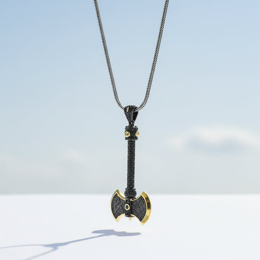 By LYDIAN Silver Necklace with ax pendant ARLNM008