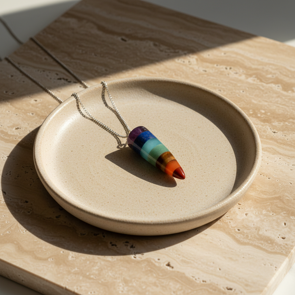 7 Chakra pendant with chain