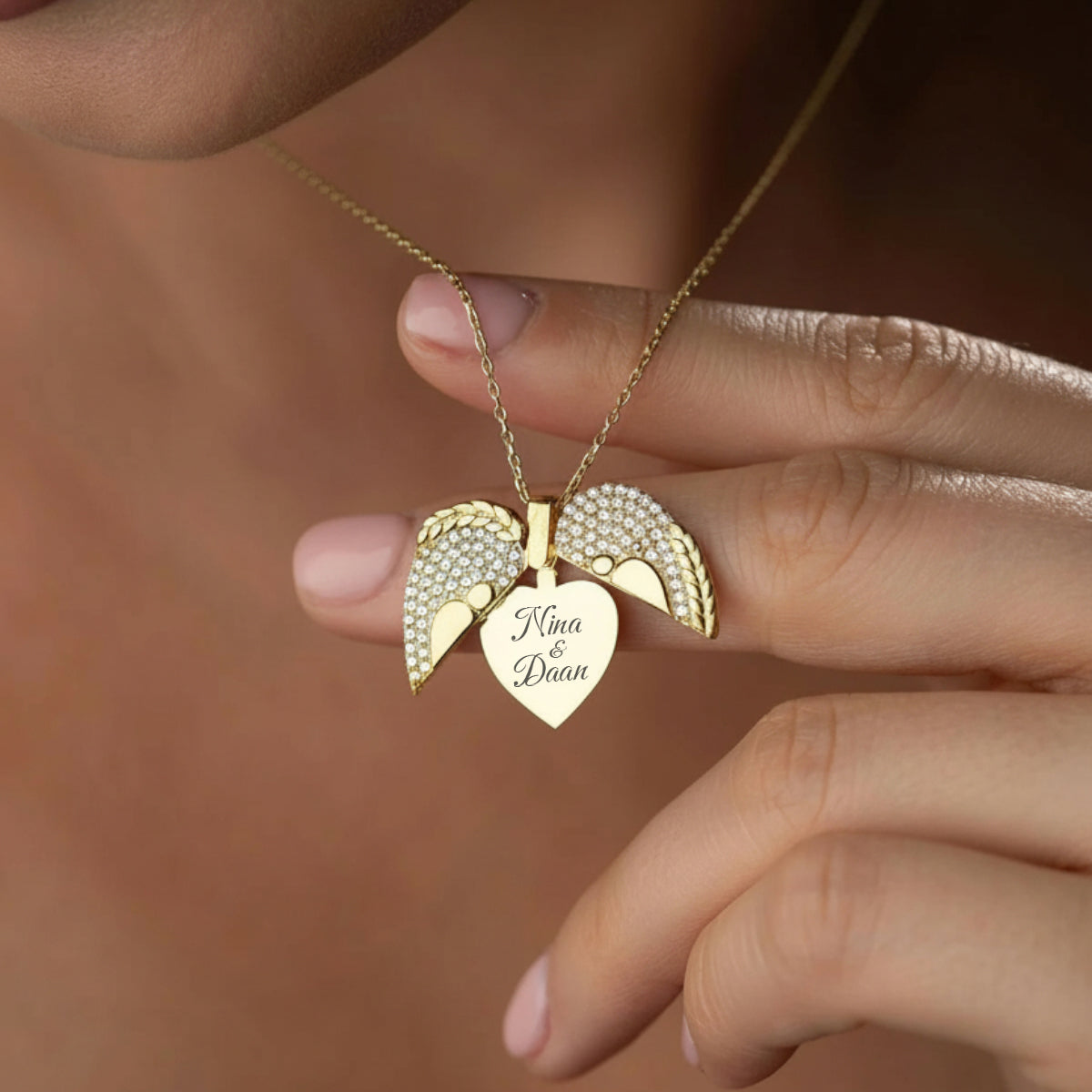 Persoonlijke Hartvormige Liefdesketting