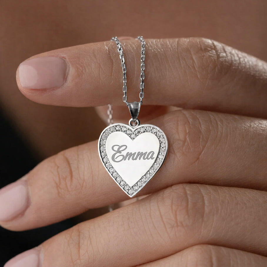 Gepersonaliseerde Naamketting met Hart