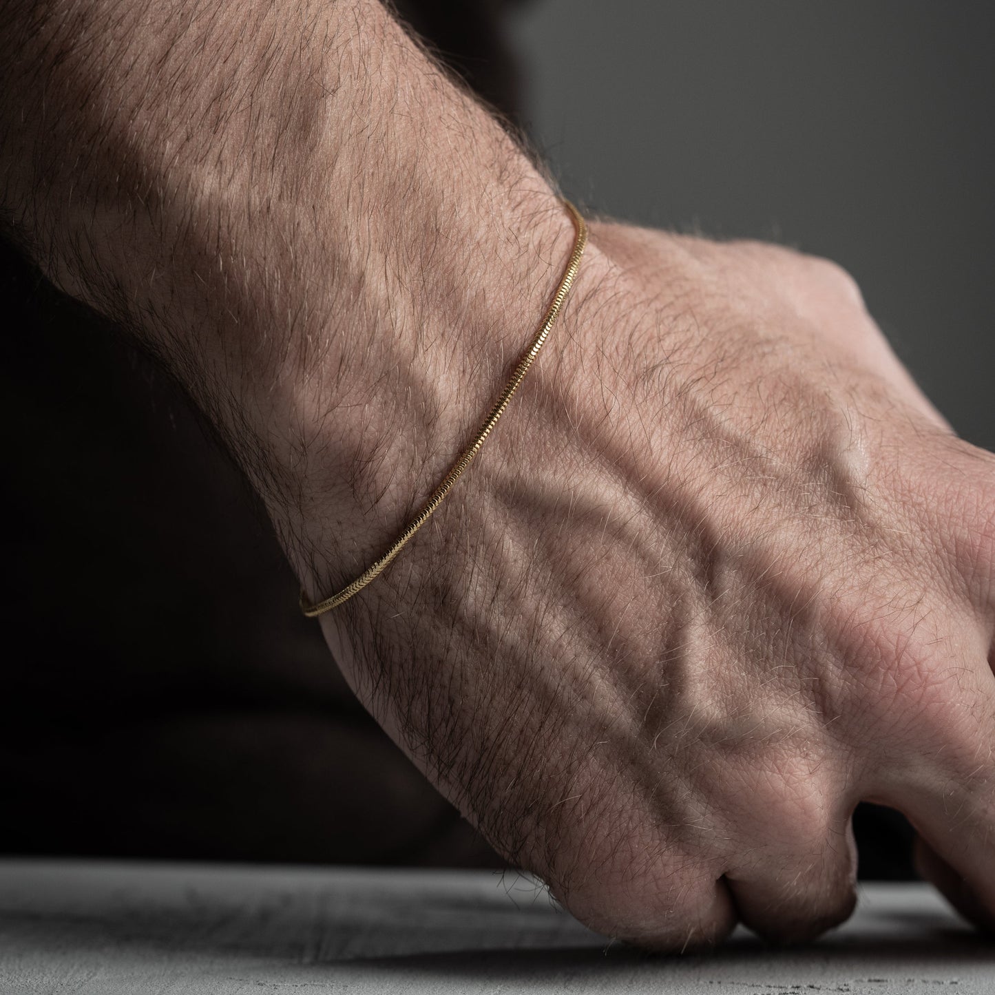 Fijne Snake Chain Armband van 925 Sterling Zilver - Gold