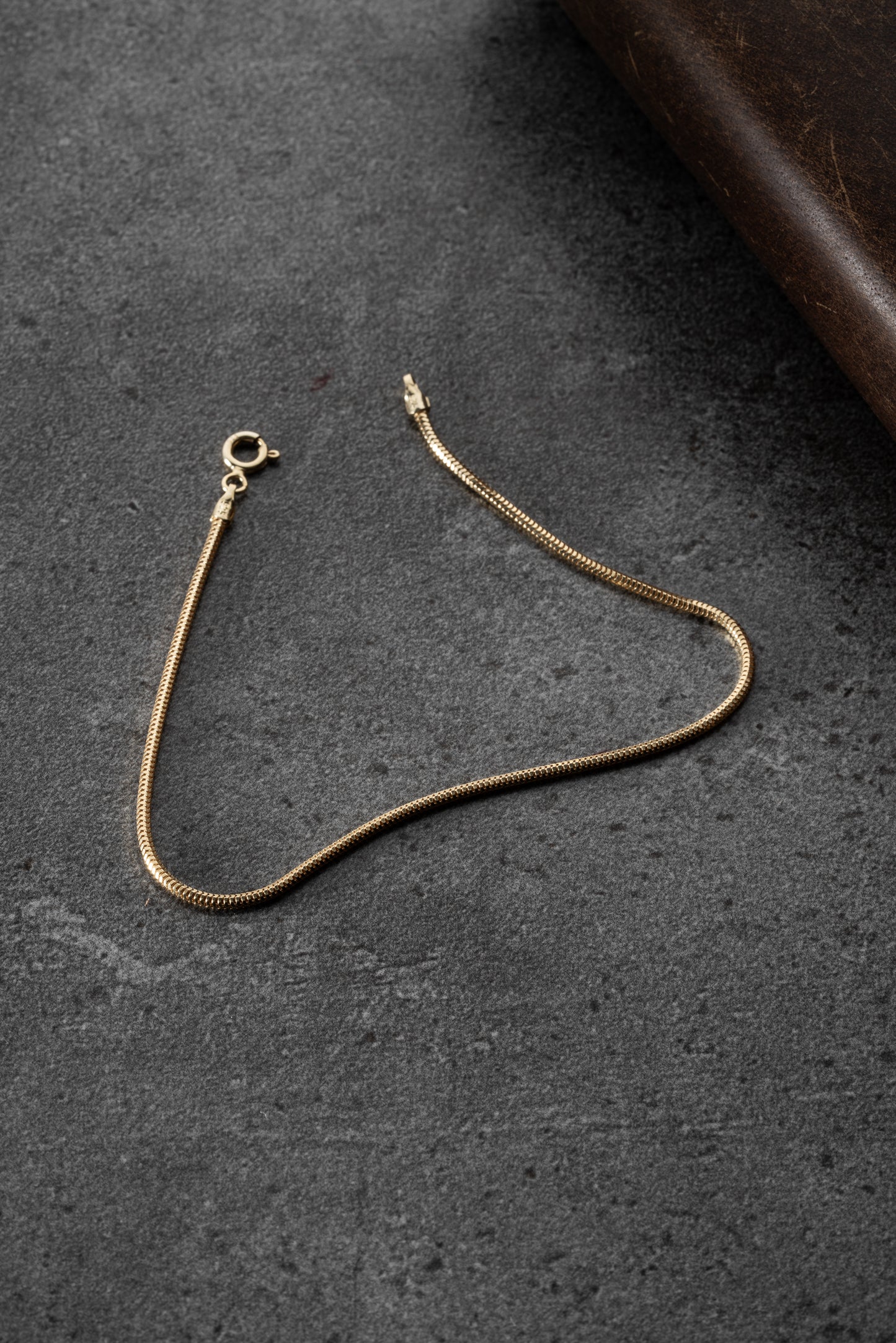 Fijne Snake Chain Armband van 925 Sterling Zilver - Gold