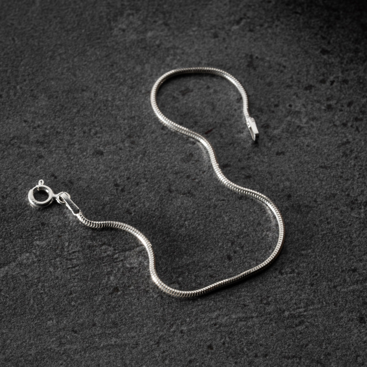 Fijne Snake Chain Armband van 925 Sterling Zilver