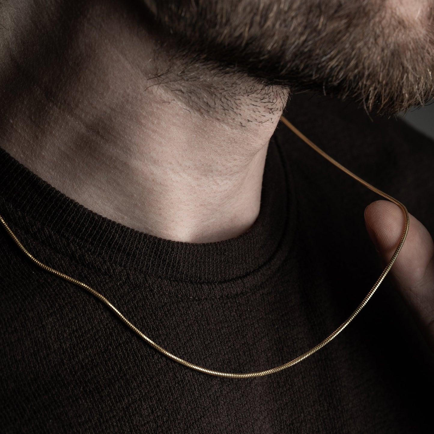 Minimal Herenketting van 925 Sterling Zilver