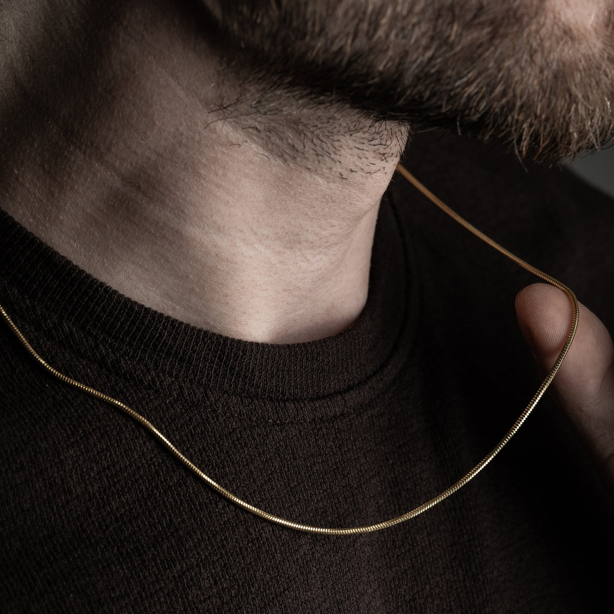 Minimal Herenketting van 925 Sterling Zilver