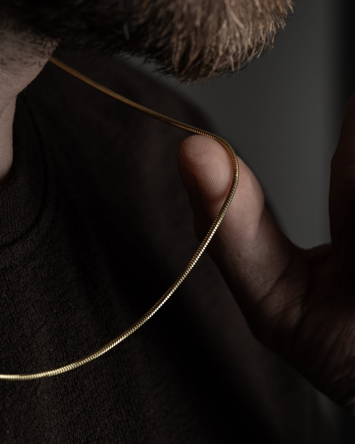 Minimal Herenketting van 925 Sterling Zilver