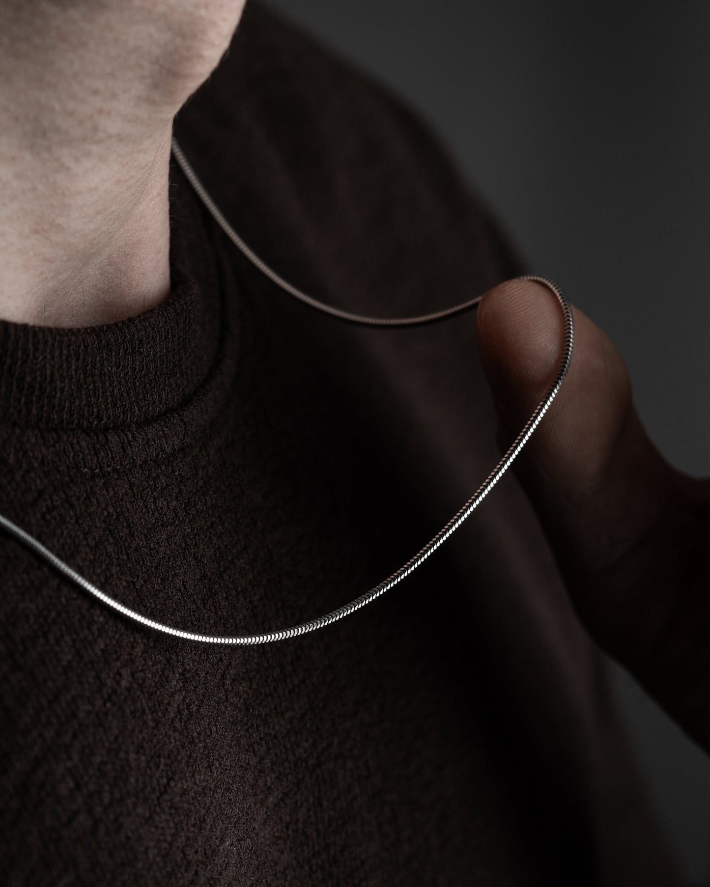 Minimal Herenketting van 925 Sterling Zilver