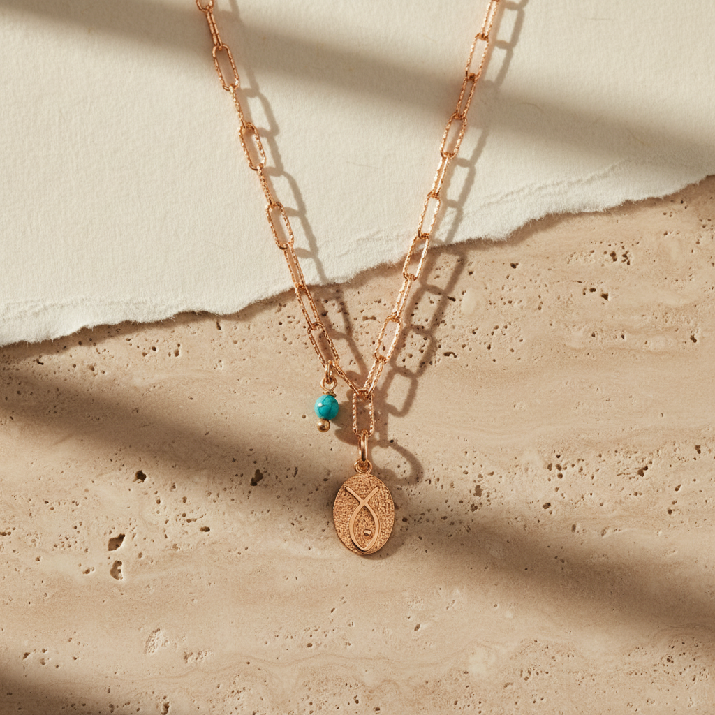 Ketting met vis hanger