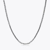 Zilveren set ketting&armband koningsschakel (2,2mm) BLCK003-S