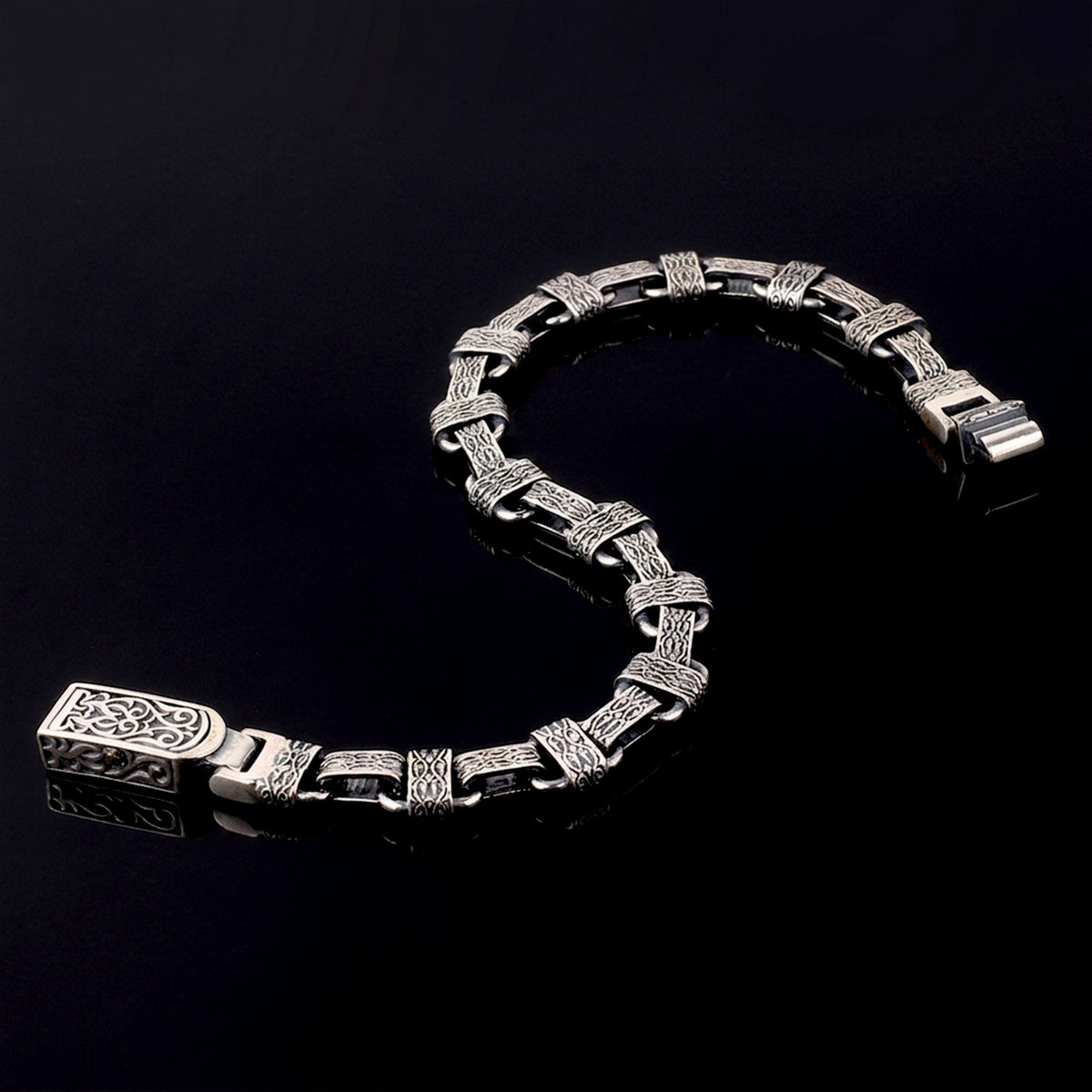 Heritage Link Herenarmband | 925 Zilver