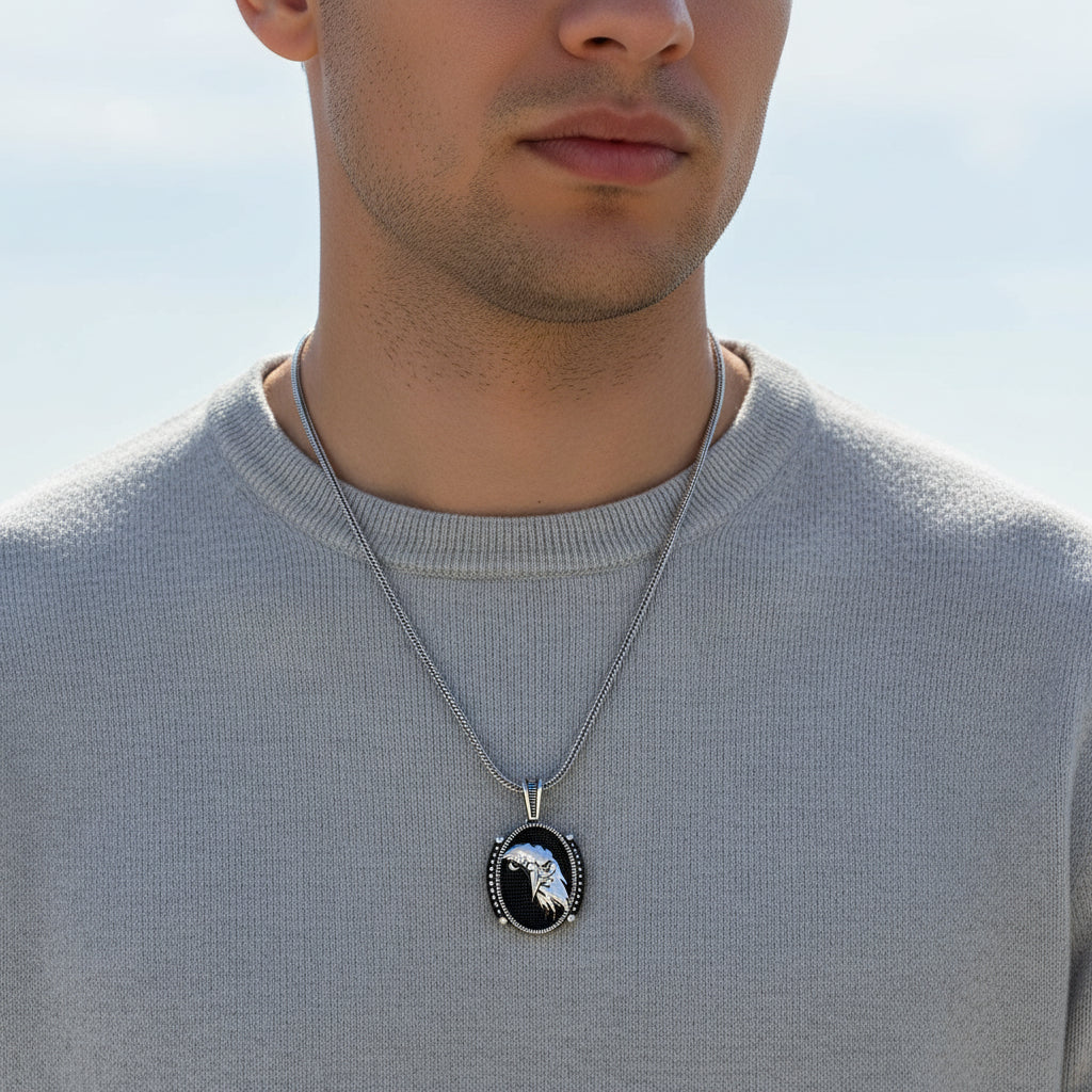 925 Zilver Herenketting met Adelaar