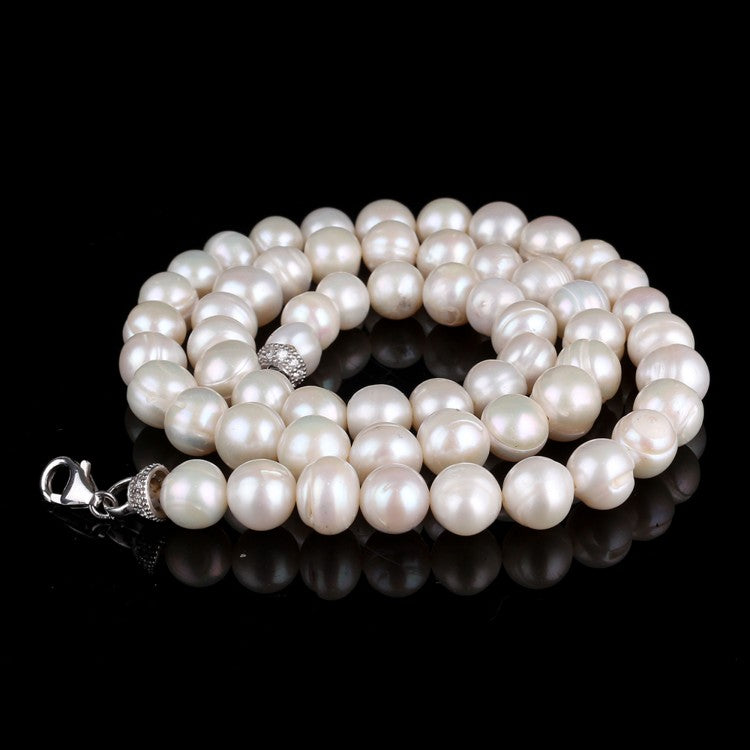 925 Zilver Clip Sluiting Cultuurparel Halsketting – 50 cm