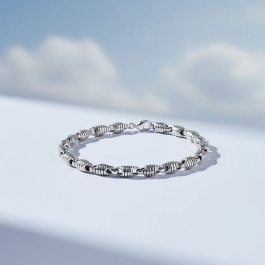 Iron Pulse 925 Zilveren Armband voor Heren