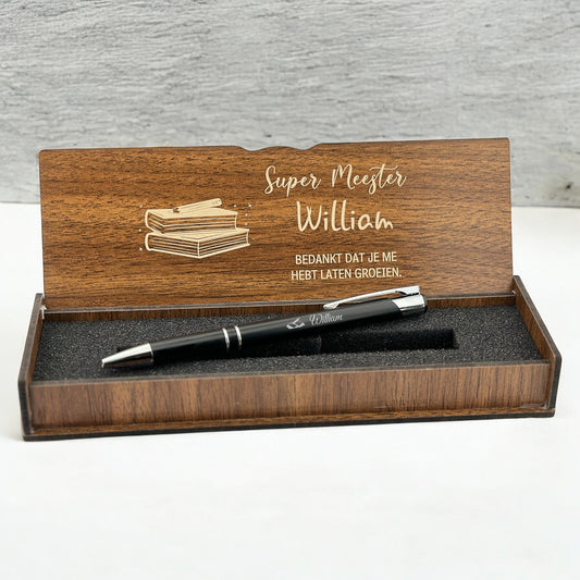 Gepersonaliseerde pen set - Cadeau voor meester