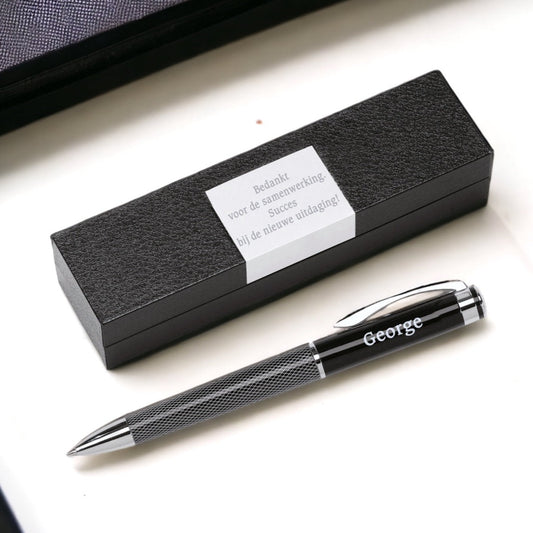 Personalisiertes Stift-Set – Schreibset mit gravierter Box