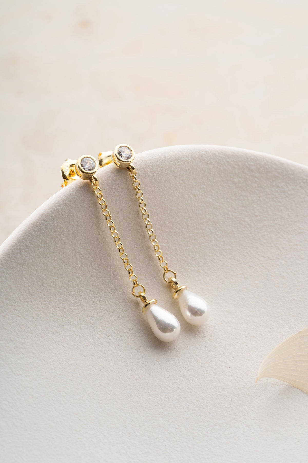Gem - silver necklace earring with drop