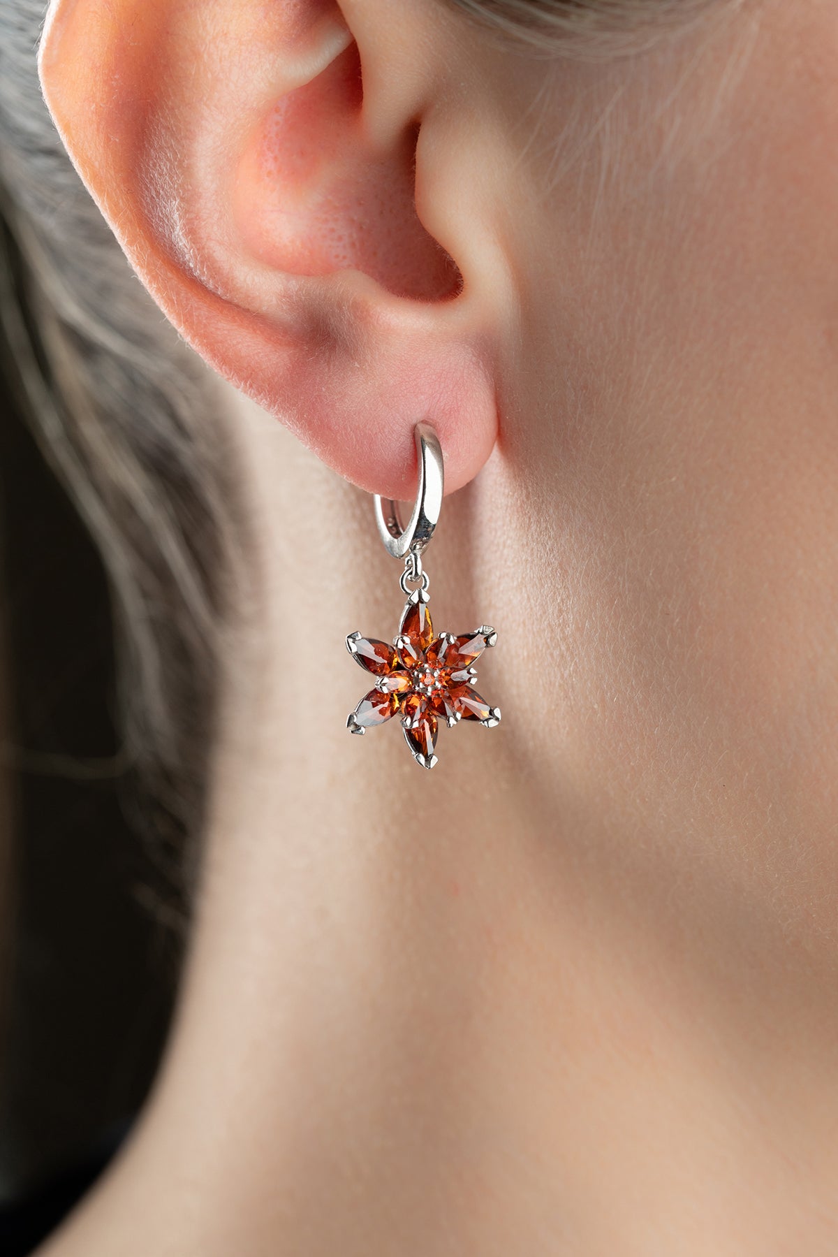 Lotusbloem earrings - 925 sterling silver