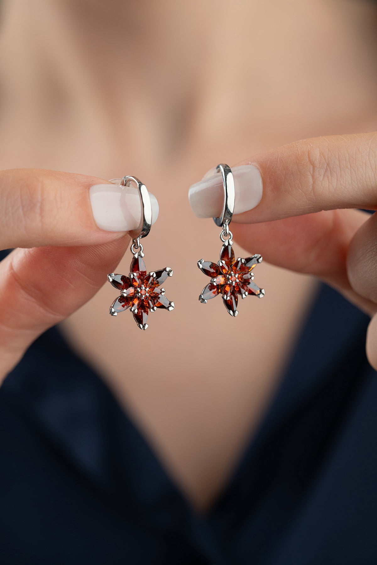 Lotusbloem earrings - 925 sterling silver