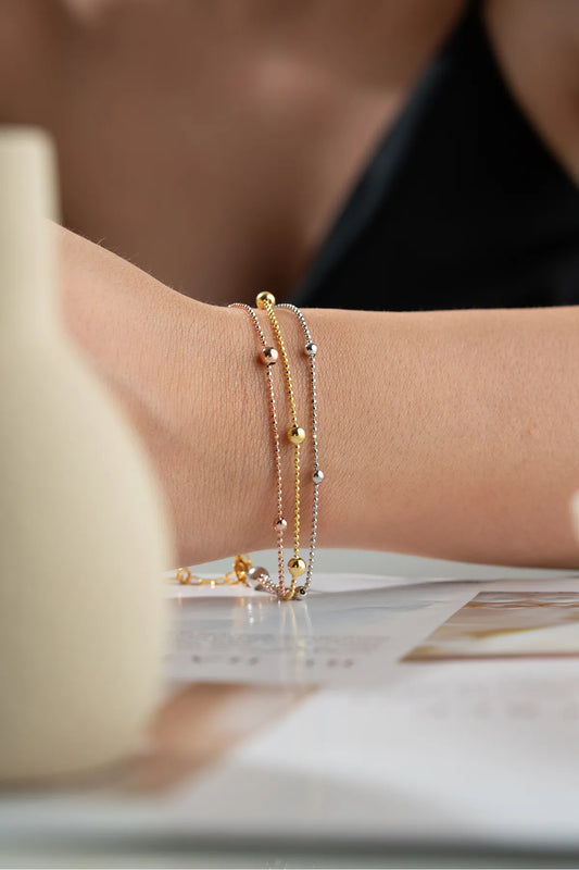 925 zilveren armband met dorika kralen