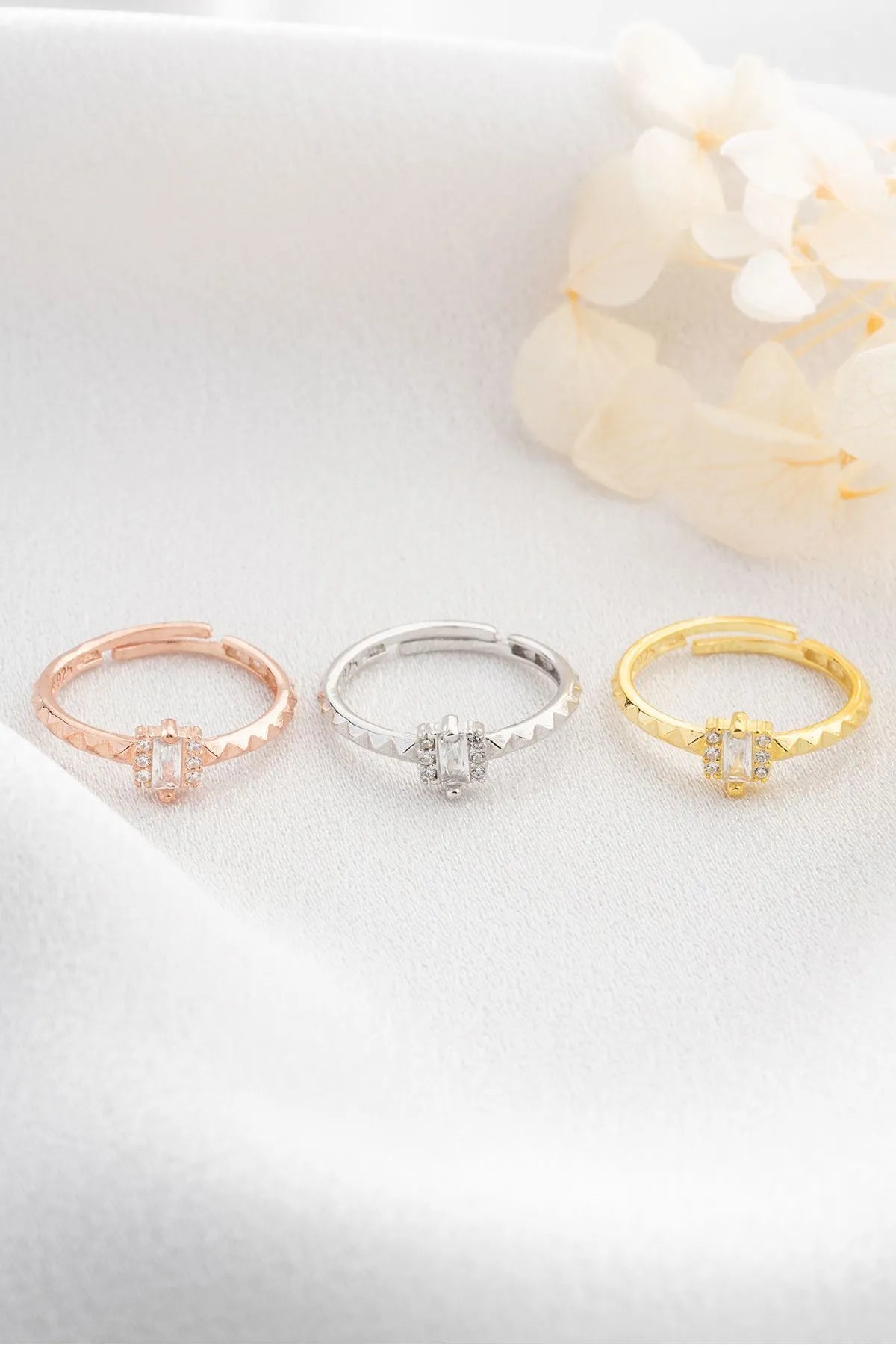 Baguette Zirkonia Ring – 925 Zilver