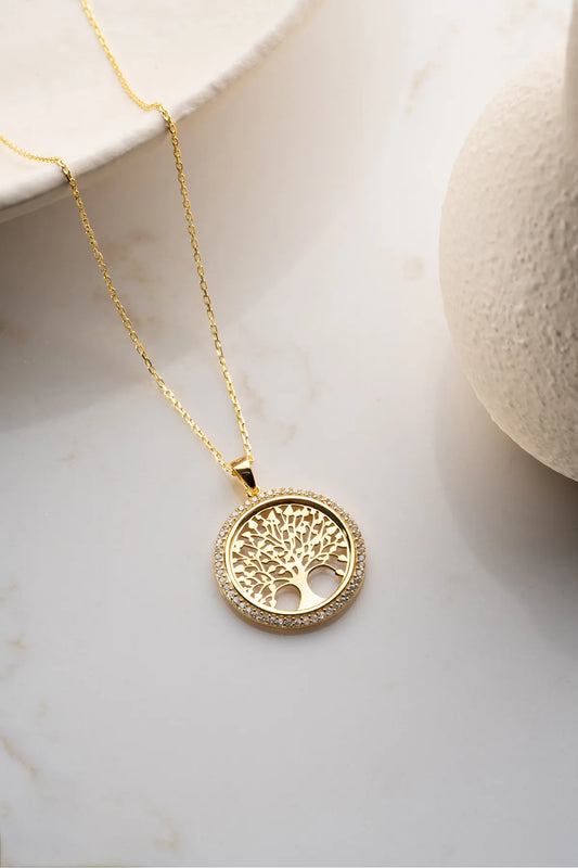 Levensboom Ketting van 925 Zilver