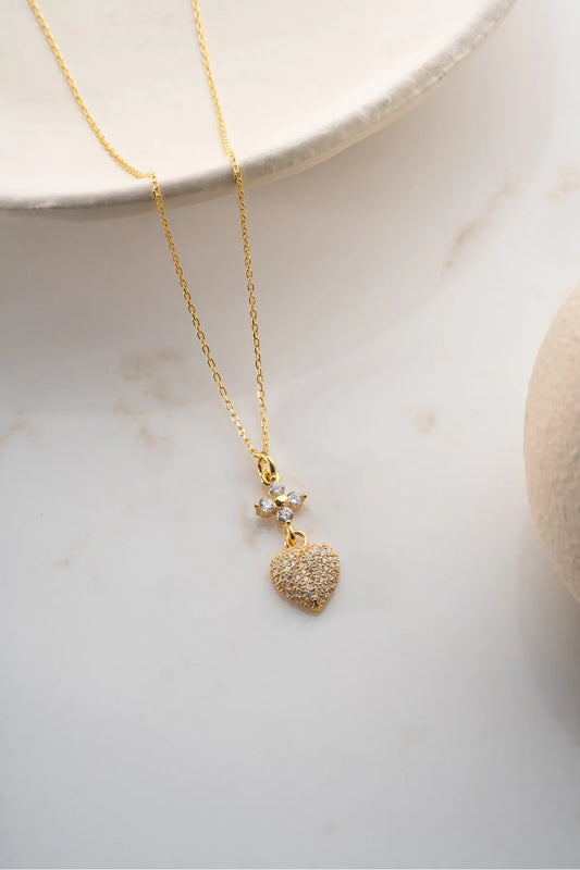 925 Zilveren Ketting met Hart Hanger