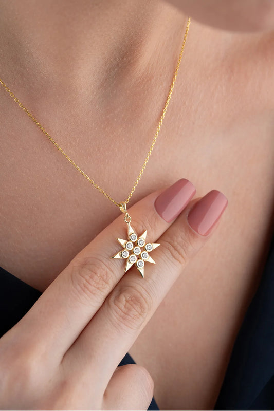 925 Zilveren Ketting met Ster Hanger