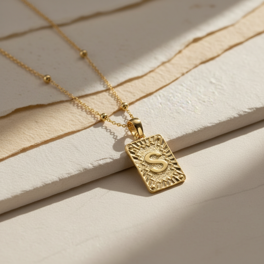 Personalized letter chain - 925 silver