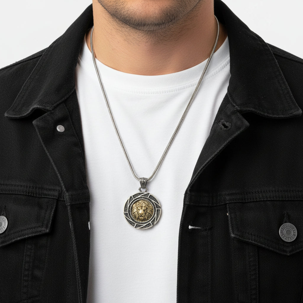 Heren ketting Leeuw Kettinghanger BLYDK322