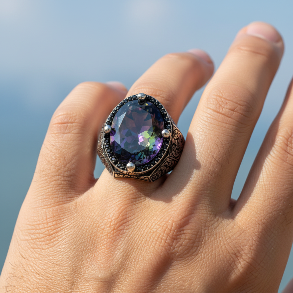 Mystic Quartz Herenring CLMR084