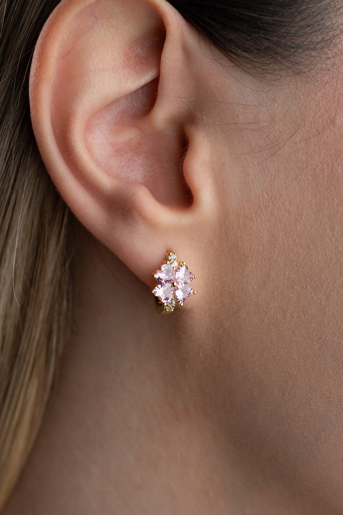 Klavertjevier Oorbellen – 925 Zilver