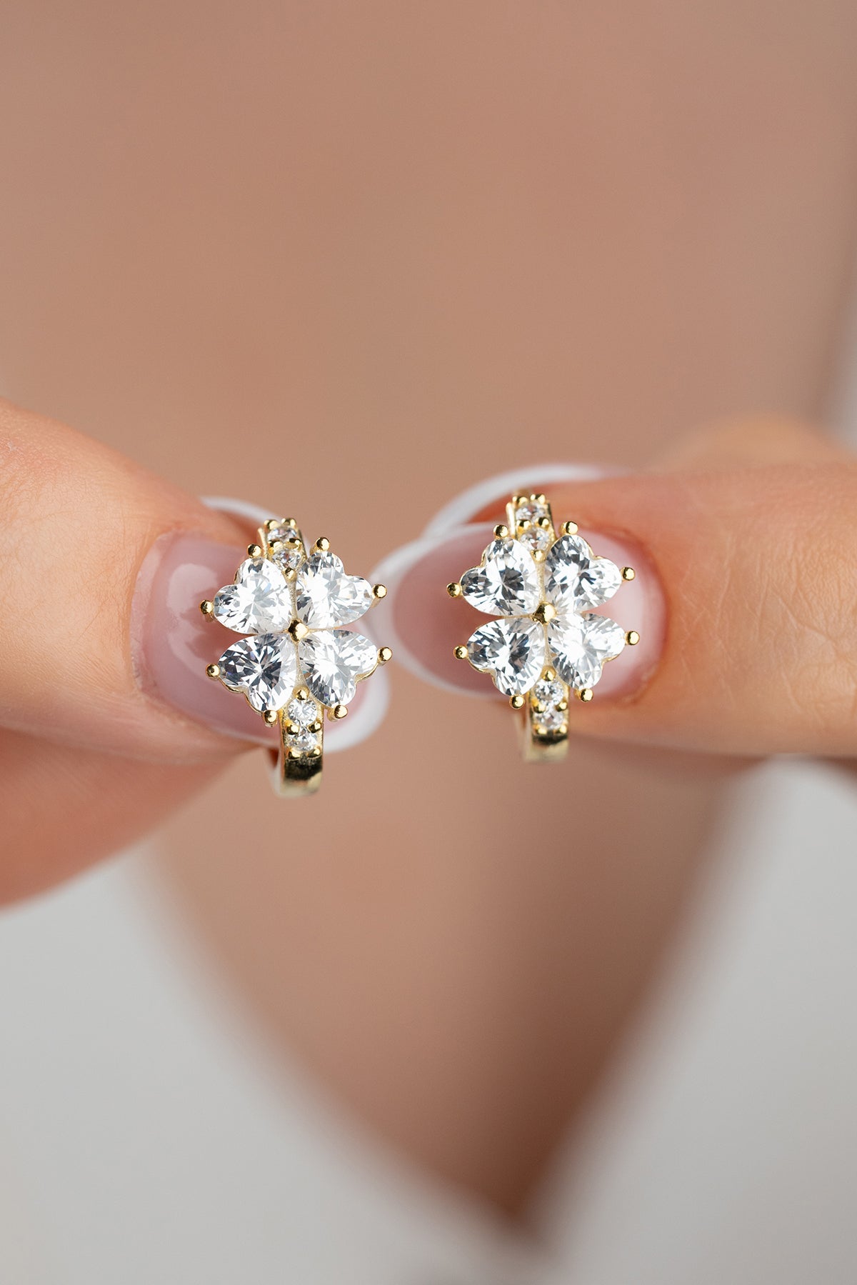 Klavertjevier Oorbellen – 925 Zilver