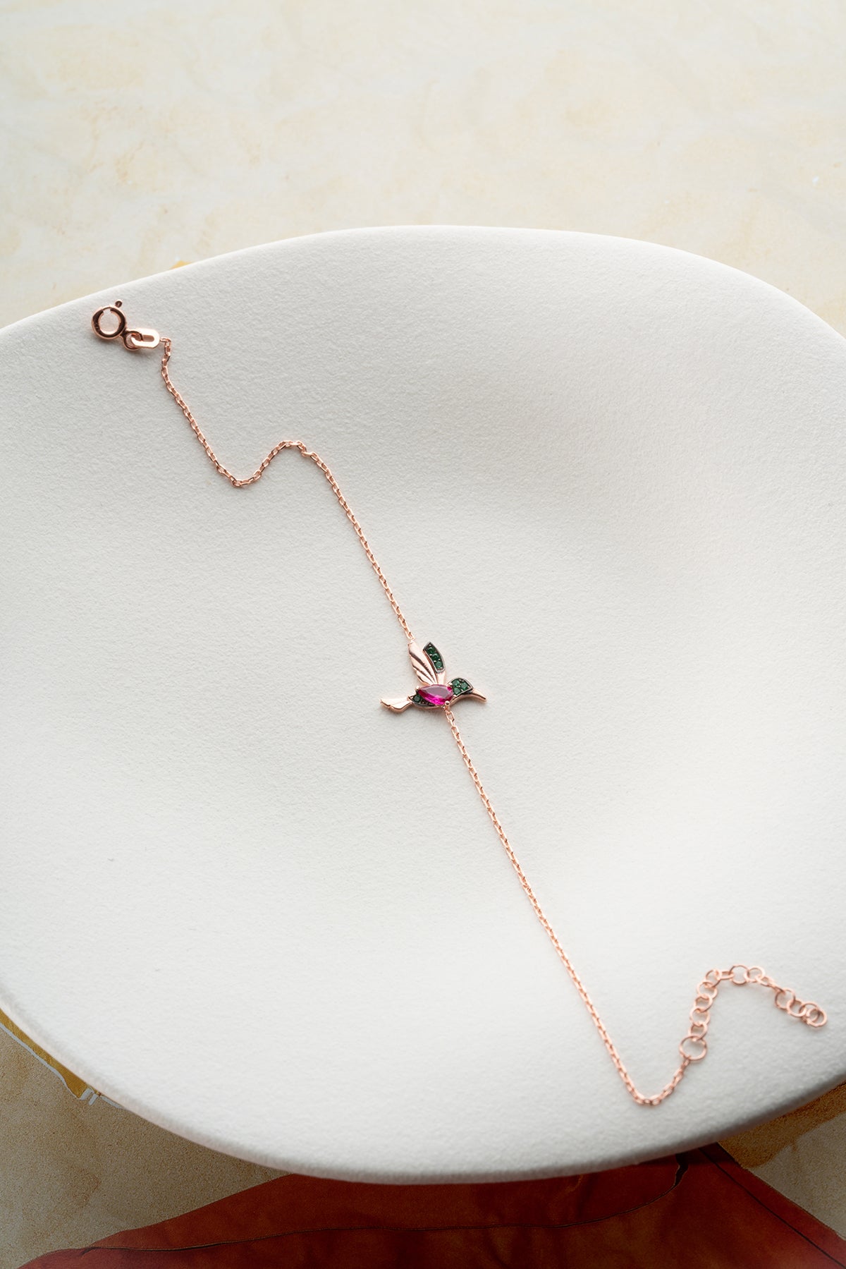 Kolibrie Armband – 925 Zilver Rosé